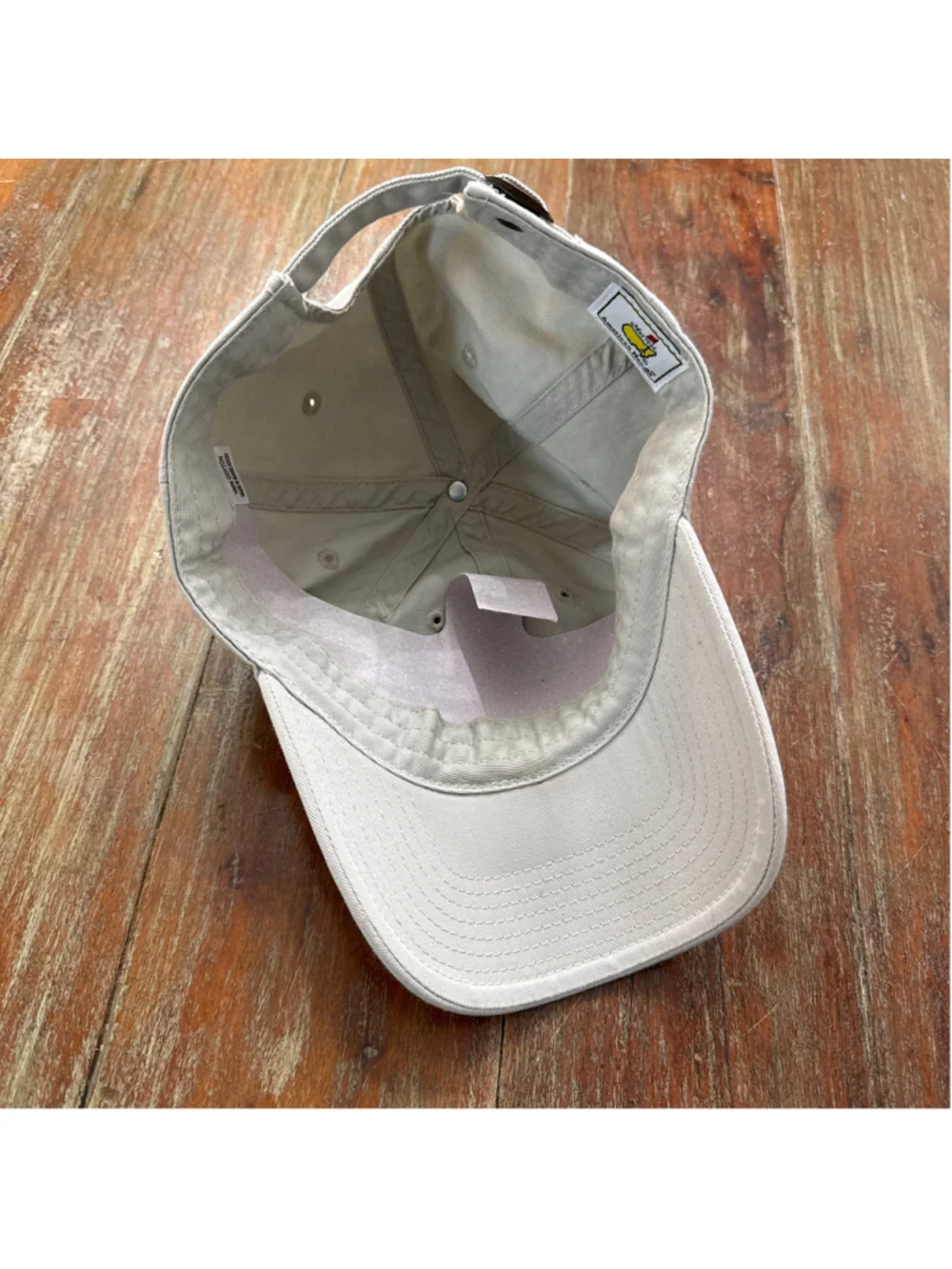 Masters Tournament NWT Golf Hat Cap Stone Beige Augusta National Adjustable OS